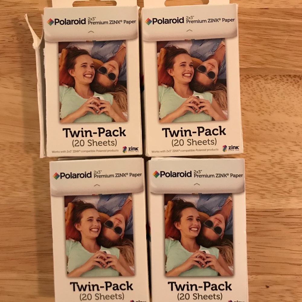 Polaroid ZINK paper (80 sheets total)